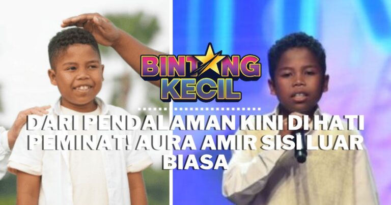 Dari Pendalaman Kini Di Hati Peminat! Aura Amir Sisi Luar Biasa