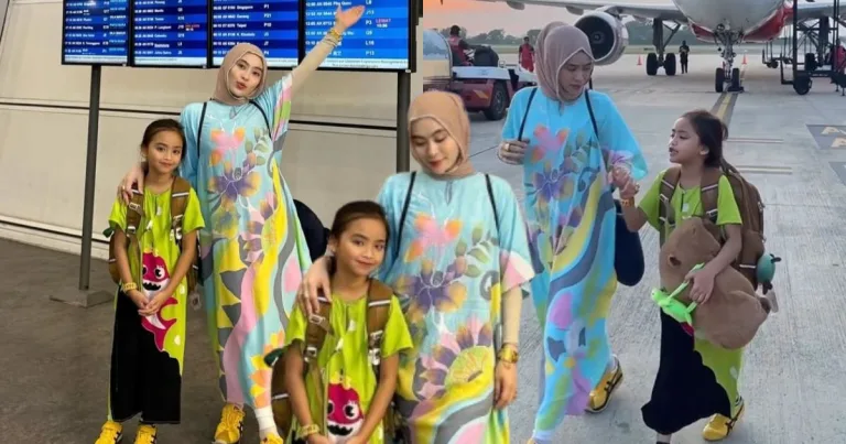 Sempoinya Adira Suhaimi & Anak Naik Flight Pakai Kaftan Je!