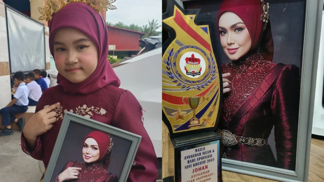 Mini TokTi Muncul, Murid Darjah 1 Tiru Gaya Siti Nurhaliza Terus Jadi Johan!