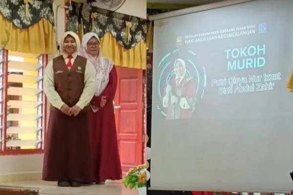 Putri Qisya Bangkit! Terima Anugerah Tokoh Murid, Ramai Sebak & Bangga!