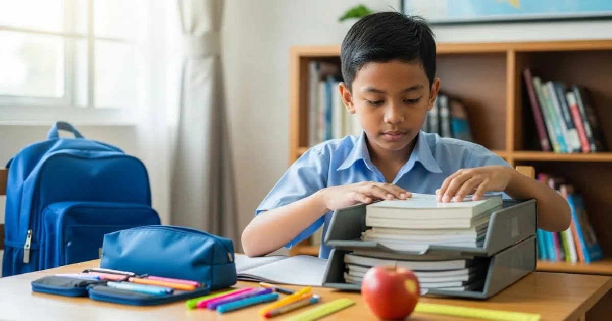 Beg Sekolah Dah Sedia? Jom Susun Buku & Balut Cantik-Cantik!